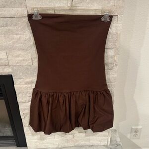 Brown bubble dress size M